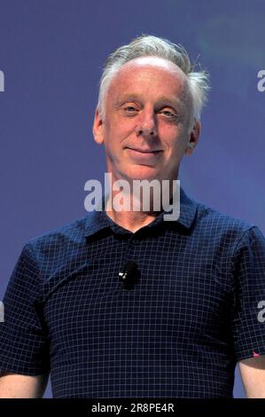 CANNES, FRANKREICH - 21. JUNI: Mike White Speaker bei Cannes Lions Pressevorschau beim Palais de Festival am 19. Juni 2023 in Cannes, Frankreich Stockfoto