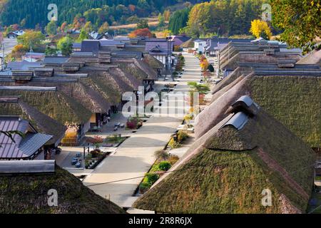 Ohuchijuku im Herbst Stockfoto