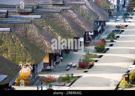 Ohuchijuku im Herbst Stockfoto