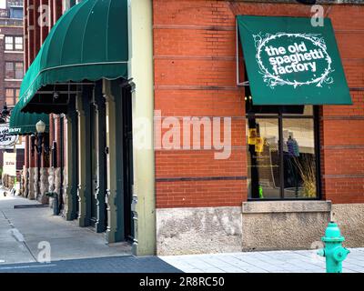 Old Spaghetti Factory in Indianapolis - INDIANAPOLIS, USA - 07. JUNI 2023 Stockfoto