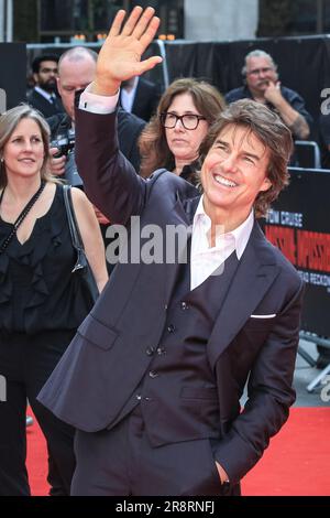 London, Großbritannien. 22. Juni 2023. Tom Cruise, Hauptdarsteller. Talente und Gäste besuchen die Mission: Impossible - Dead Reckoning Part One UK Premiere am Odeon Luxe Leicester Square. Kredit: Imageplotter/Alamy Live News Stockfoto