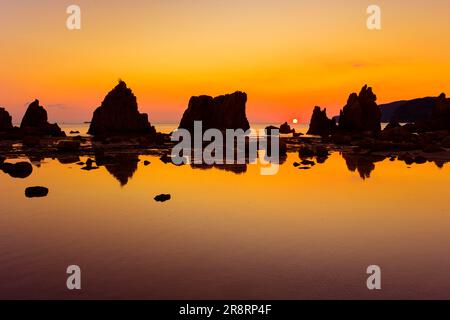 Hashikui Rock am Morgen Stockfoto