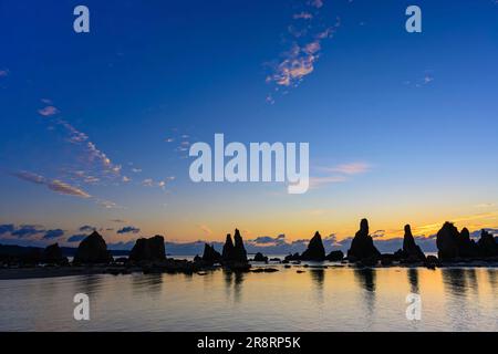 Hashikui Rock am Morgen Stockfoto