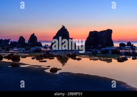 Hashikui Rock am Morgen Stockfoto