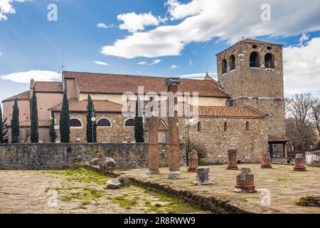 Die Kathedrale San Giusto Triest, die Hauptkirche von Triest, Italien, Europa. Stockfoto