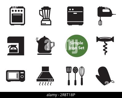 Küchensymbole Stock Vektor