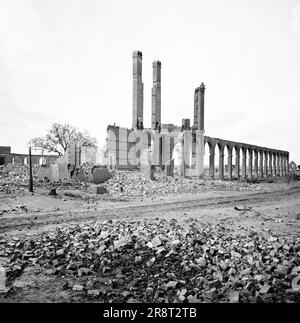 Ruinen von North Eastern Railroad Depot, Charleston, South Carolina, USA, George N. Barnard, April 1865 Stockfoto