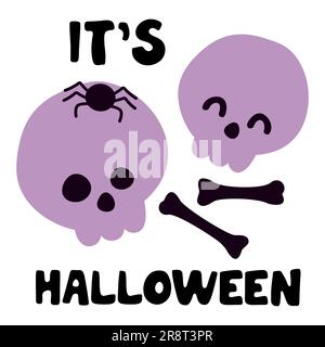 es ist halloween. Cartoon-Vektordarstellung Stockfoto