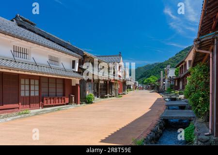 Kumagawa-juku im Sommer Stockfoto