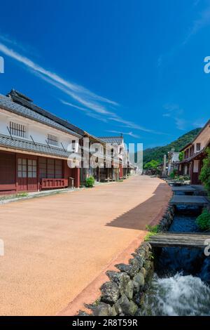 Kumagawa-juku im Sommer Stockfoto