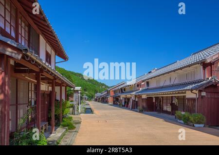 Kumagawa-juku im Sommer Stockfoto