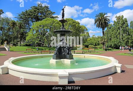 Viktorianischer Brunnen im Albert Park - Auckland, Neuseeland Stockfoto