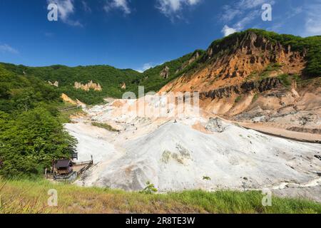 Noboribetsu Onsen Hell Valley Stockfoto