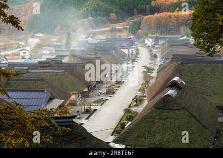 Ohuchijuku im Herbst Stockfoto