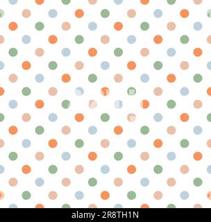 Nahtloses, niedliches Punktmuster Stock Vektor