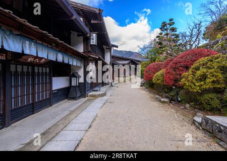 Tsumago Inn im Herbst Stockfoto