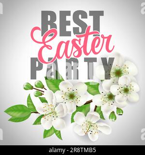 Design Für Festliche Osterparty-Einladungen Stock Vektor