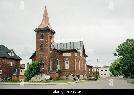 kirche in der City Thunder Bay, kanada - Mai 2023. Hochwertiges Foto Stockfoto