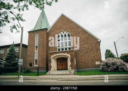 kirche in der City Thunder Bay, kanada - Mai 2023. Hochwertiges Foto Stockfoto