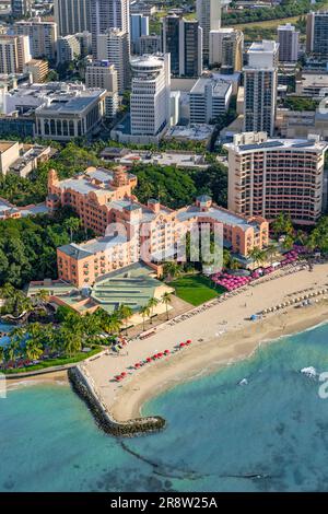 Royal Hawaiian Hotel Waikiki, Honolulu, Oahu, Hawaii Stockfoto