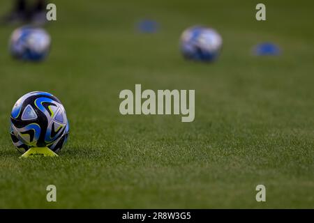 Spielen Sie das Spiel während des UEFA Under 21 Championship Georgia-Romania 2023 Match zwischen Frankreich 2-1 Italien in der Cluj Arena am 22. Juni 2023 in Cluj-Napoca, Rumänien. Kredit: Maurizio Borsari/AFLO/Alamy Live News Stockfoto