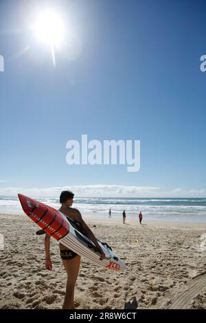 Gold Coast Beach und Building Forest Stockfoto