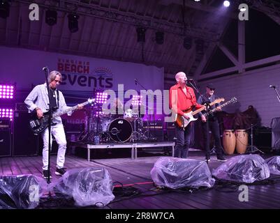 21. Juni 2023, Virginia Beach, Virginia, USA: FOGHAT bringt den Rock am 21. Juni 2023 in den 24. Street Park am Oceanfront in Virginia Beach, Virginia. Photo Â Jeff Moore (Credit Image: © Jeff Moore/ZUMA Press Wire) NUR REDAKTIONELLE VERWENDUNG! Nicht für den kommerziellen GEBRAUCH! Stockfoto