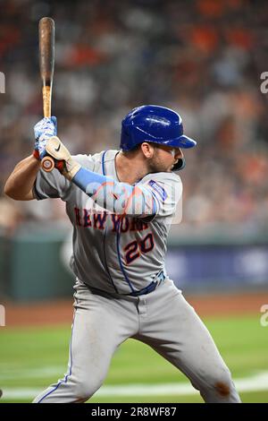 New York Mets erster Baseman PETE ALONSO (20) im sechsten Inning während des MLB-Spiels zwischen den New York Mets und den Houston Astros auf We Stockfoto