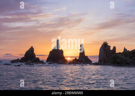 Hashikui Rock am Morgen Stockfoto