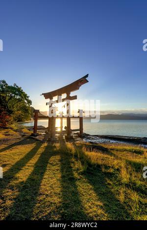 Gozaishi-Schrein am Morgen Stockfoto