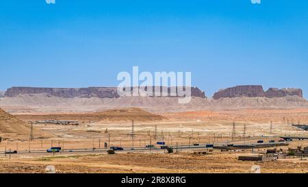Saudi-Arabien Landschaft - Muzahmiyah Stockfoto