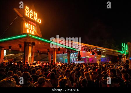 Glastonbury, Großbritannien. 22. Juni 2023. Das Glastonbury Festival 2023, Worthy Farm, Glastonbury. Kredit: Guy Bell/Alamy Live News Stockfoto