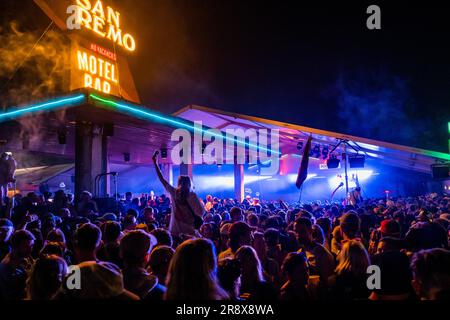 Glastonbury, Großbritannien. 22. Juni 2023. Das Glastonbury Festival 2023, Worthy Farm, Glastonbury. Kredit: Guy Bell/Alamy Live News Stockfoto