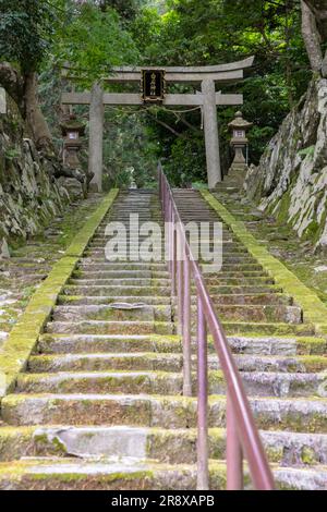 Shiraishi-Schrein in Kumagawa-juku Stockfoto