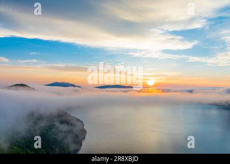 Mashu Ko am Morgen Stockfoto