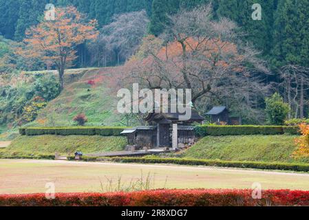 Ichijodani, die Ruinen des Asakura-Clans Stockfoto