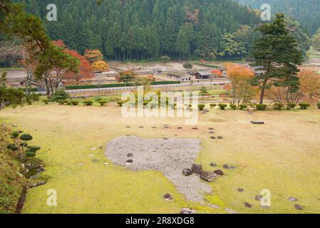 Ichijodani, die Ruinen des Asakura-Clans Stockfoto