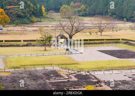 Ichijodani, die Ruinen des Asakura-Clans Stockfoto