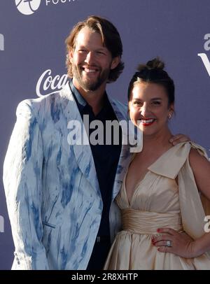22. Juni 2023 Los Angeles, Kalifornien - Clayton Kershaw, Ellen Kershaw. Die Blue Diamond Gala der Los Angeles Dodgers Foundation 2023 fand im Dodger Stadium in Los Angeles statt. NUR REDAKTIONELLE VERWENDUNG! Nicht für kommerzielle ZWECKE! Stockfoto