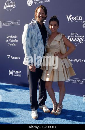 22. Juni 2023 Los Angeles, Kalifornien - Clayton Kershaw, Ellen Kershaw. Die Blue Diamond Gala der Los Angeles Dodgers Foundation 2023 fand im Dodger Stadium in Los Angeles statt. NUR REDAKTIONELLE VERWENDUNG! Nicht für kommerzielle ZWECKE! Stockfoto