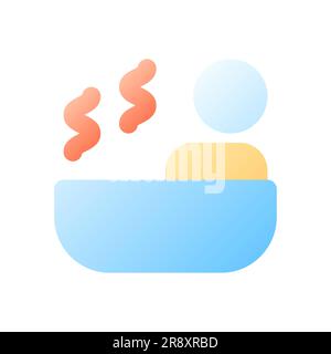 Spa Pixel Perfect, flacher Farbverlauf, ui-Symbol Stock Vektor