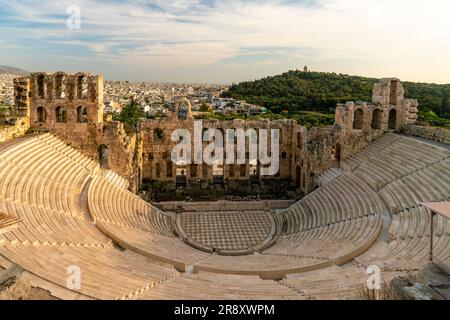 Odeon des Herodes Atticus Theater bei der Akropolis, Athen, Griechenland Stockfoto