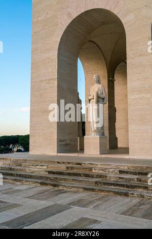 Palazzo della Civiltà Italiana, Denkmal in Rom, Italien Stockfoto