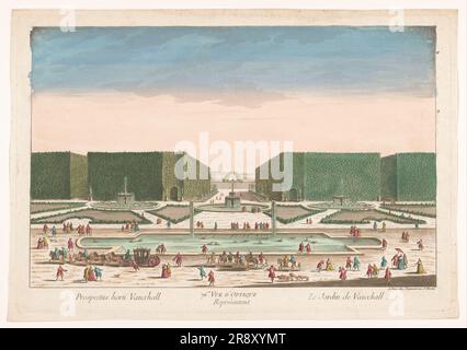 Blick auf die Vauxhall Gardens in London, 1745-1775. Stockfoto