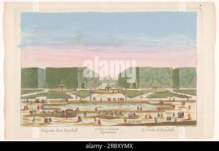 Blick auf die Vauxhall Gardens in London, 1745-1775. Stockfoto