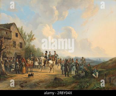 Szene aus der zehn-Tage-Kampagne gegen die Belgische Revolte, 1831. August 1831-1835. Stockfoto