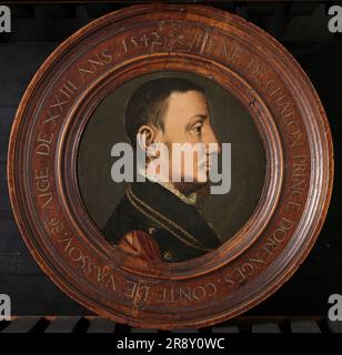 Porträt von Ren&#xe9; de Chalon (c.1519-1544), Prinz von Orange, nach 1542. Vielleicht eine Kopie nach Jan van Scorel. Stockfoto