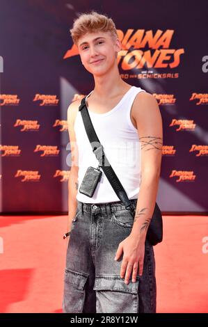 Leon Content bei der Premiere des Kinofilms „Indiana Jones and the Dial of Destiny / Indiana Jones und das Rad des Schicksals“ im Zoo Palast. Berlin, 22.06.2023 Stockfoto