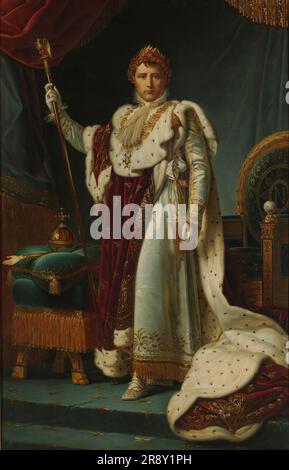 Porträt von Kaiser Napoleon I., c.1805-c.1815. Weitere Titel: Kaiser Napoleon I in Krönungsschmuck, 2. Dezember 1804 Stockfoto