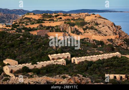 Sardinien, Palau Capo d'Orso, verlor die Festung Monte Altura Stockfoto